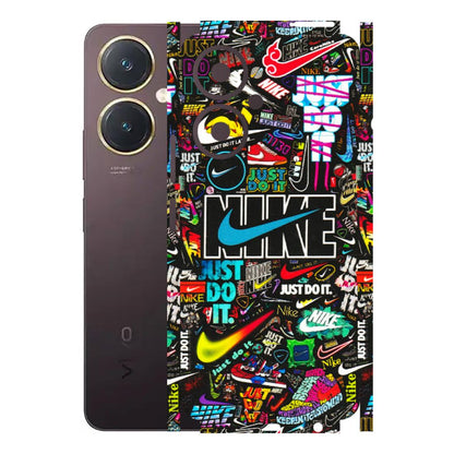 VIVO Y Series Phone Skins (All Models) - Just Do It Doodles - 3D Embossed Finish (L-166) Vivo Y27 4G