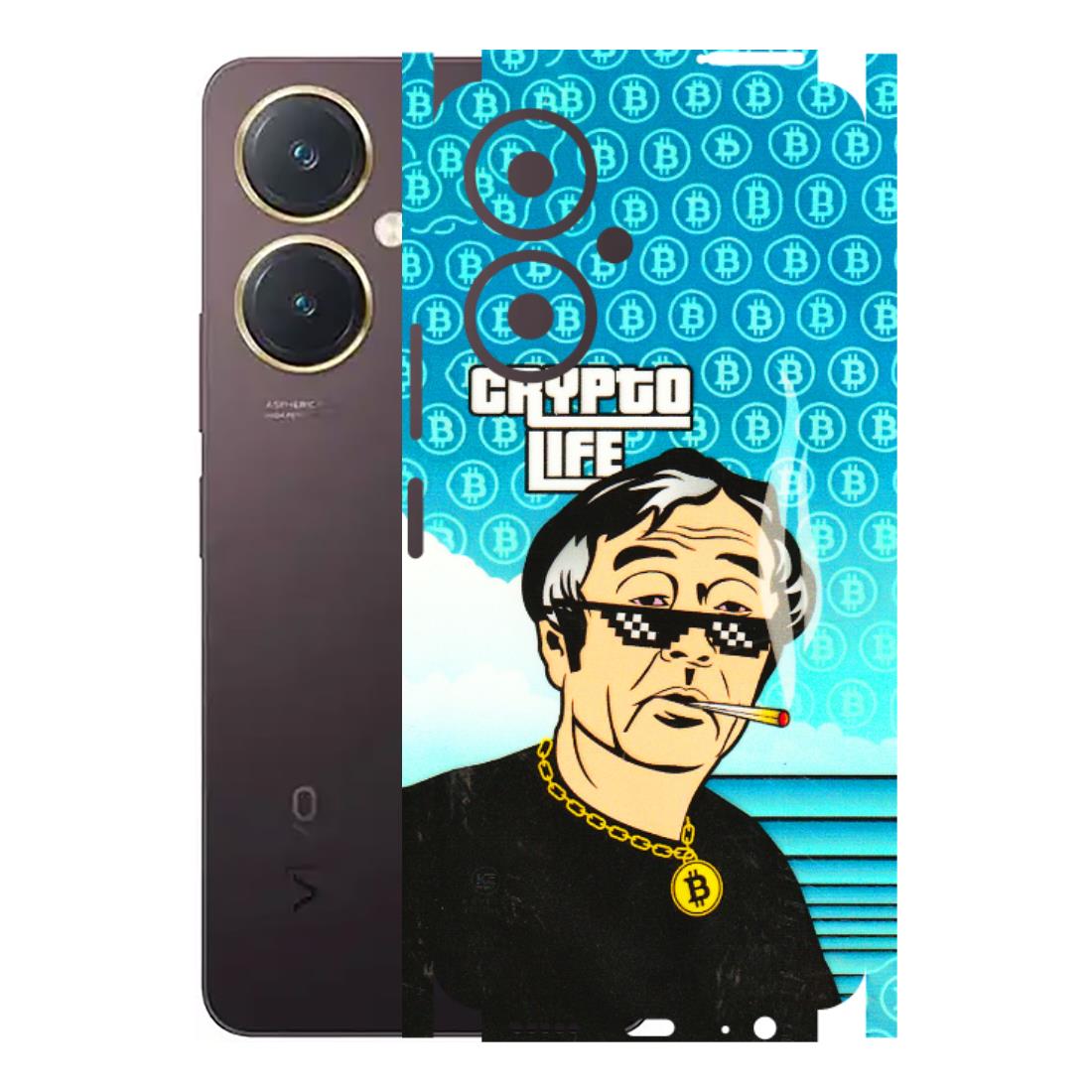 VIVO Y Series Phone Skins (All Models) - Crypto Thug Life - 3D Embossed Finish (L-179) Vivo Y27 4G