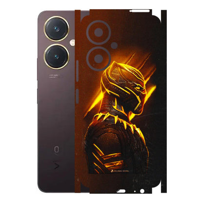 VIVO Y Series Phone Skins (All Models) - Gold Black Panther - 3D Embossed Finish (L-181) Vivo Y27 4G