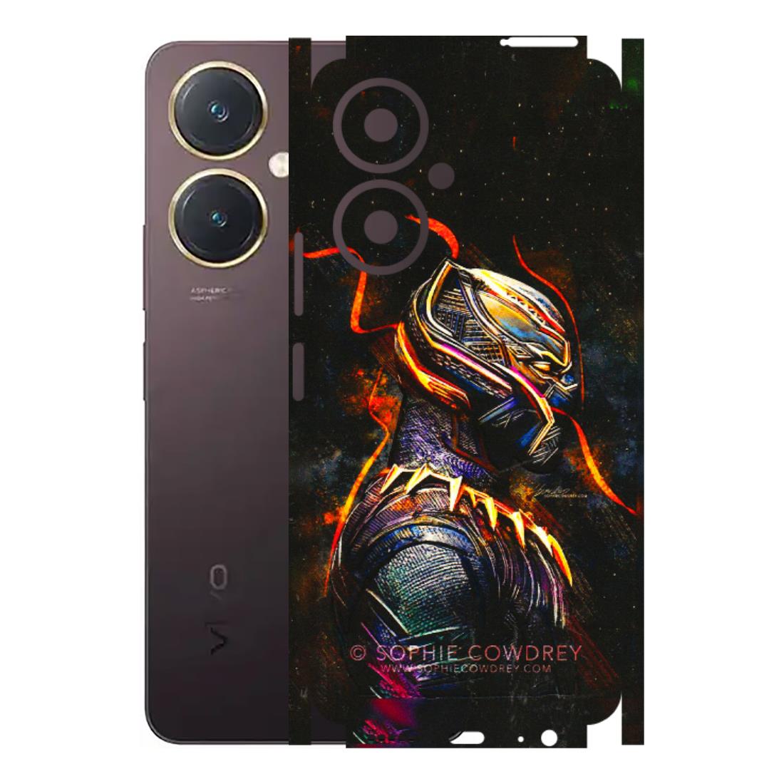 VIVO Y Series Phone Skins (All Models) - Black Panther - 3D Embossed Finish (L-190) Vivo Y27 4G