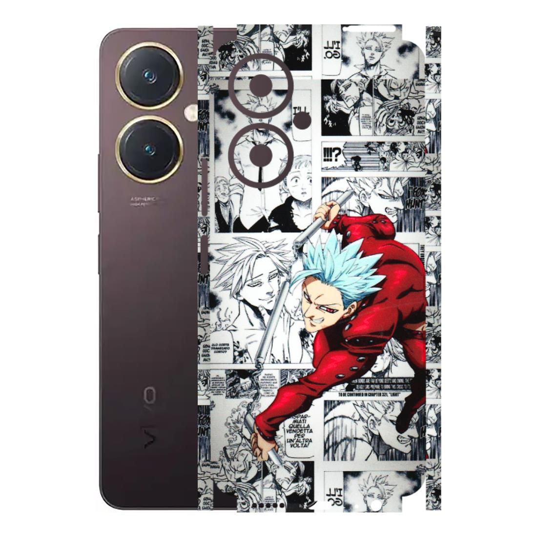 VIVO Y Series Phone Skins (All Models) - Anime Comic - 3D Embossed Finish (L-192) Vivo Y27 4G
