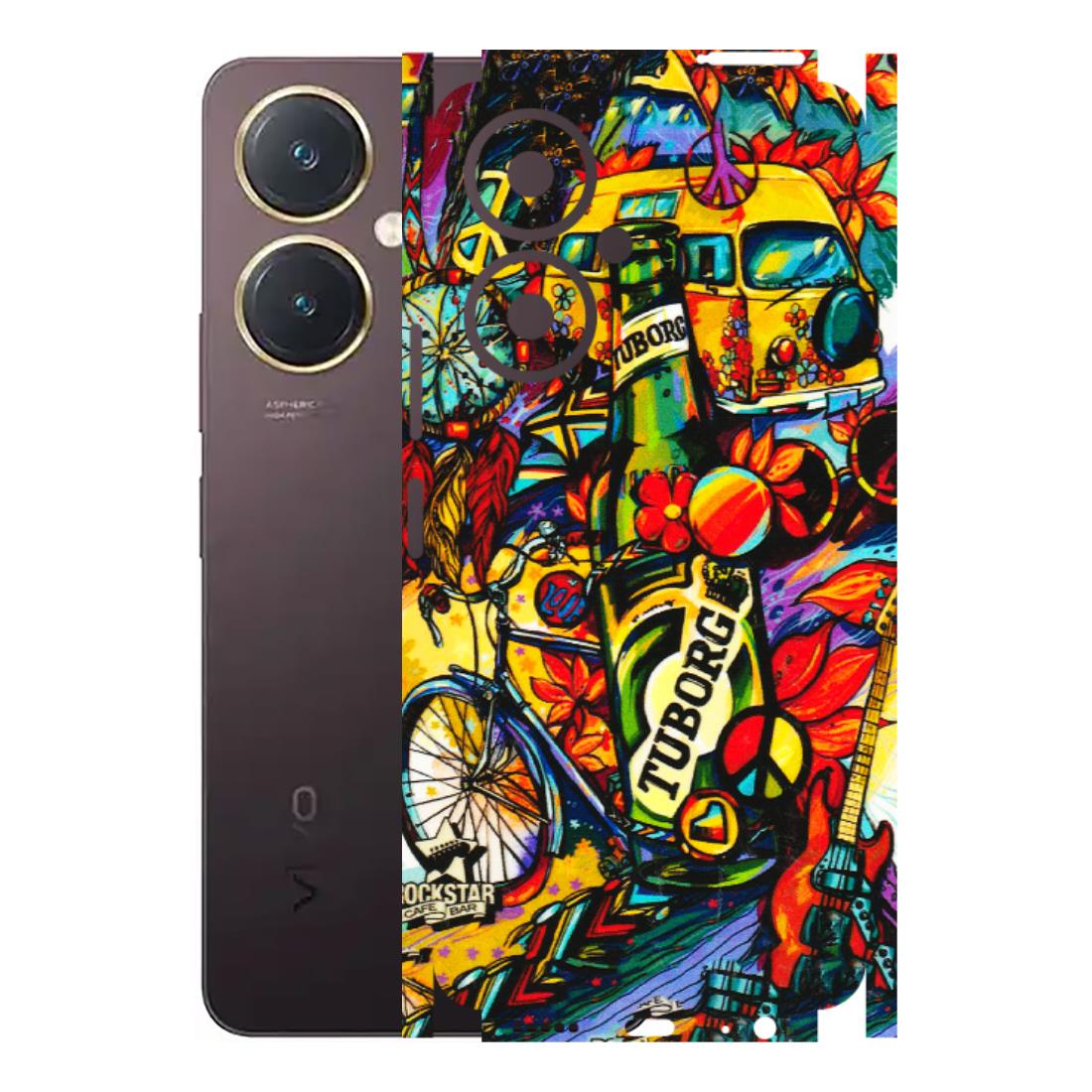 VIVO Y Series Phone Skins (All Models) - Cool Beer Bottle - 3D Embossed Finish (L-193) Vivo Y27 4G