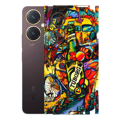 VIVO Y Series Phone Skins (All Models) - Cool Beer Bottle - 3D Embossed Finish (L-193) Vivo Y27 4G