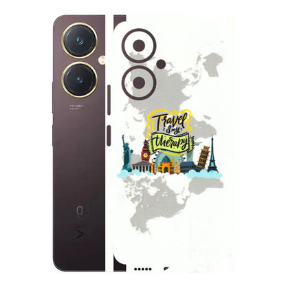 VIVO Y Series Phone Skins (All Models) - Travel Therapy - 3D Embossed Finish (L-199) Vivo Y27 4G