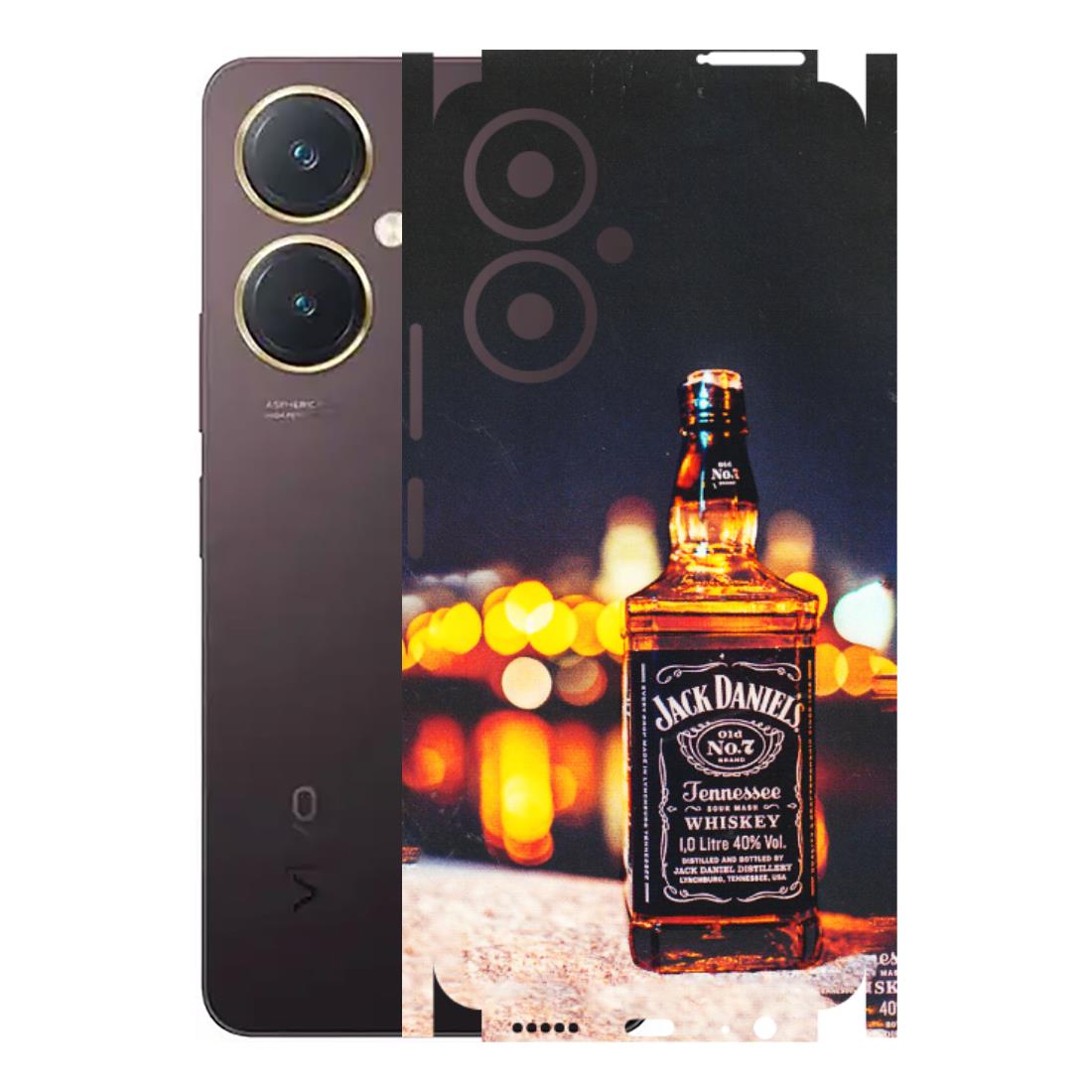 VIVO Y Series Phone Skins (All Models) - JD Whiskey Bottle - 3D Embossed Finish (L-20) Vivo Y27 4G