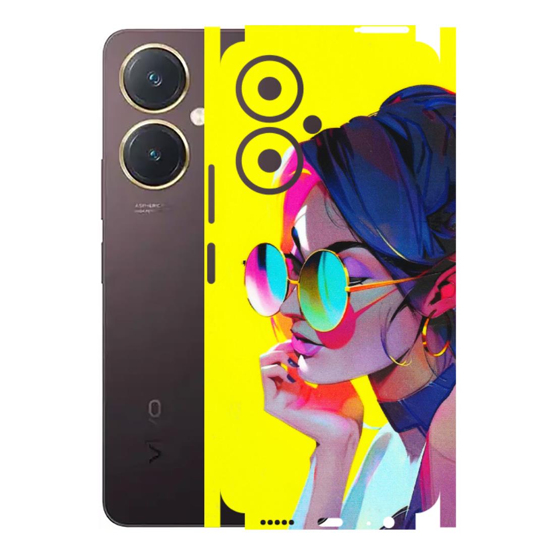 VIVO Y Series Phone Skins (All Models) - Bold Stylish Girl - 3D Embossed Finish (L-222) Vivo Y27 4G
