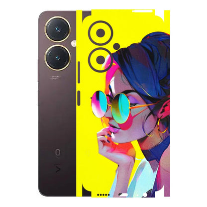 VIVO Y Series Phone Skins (All Models) - Bold Stylish Girl - 3D Embossed Finish (L-222) Vivo Y27 4G
