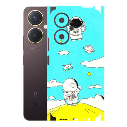 VIVO Y Series Phone Skins (All Models) - Blue Skies Astro Float - 3D Embossed Finish (L-230) Vivo Y27 4G