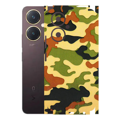 VIVO Y Series Phone Skins (All Models) - Indian Military - 3D Embossed Finish (L-234) Vivo Y27 4G