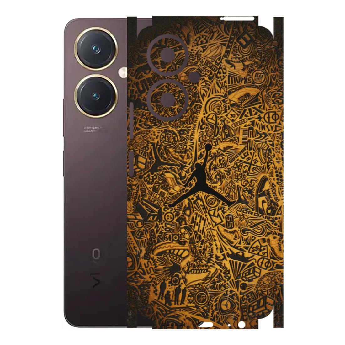 VIVO Y Series Phone Skins (All Models) - Premium Gold Basketball Player - 3D Embossed Finish (L-236) Vivo Y27 4G