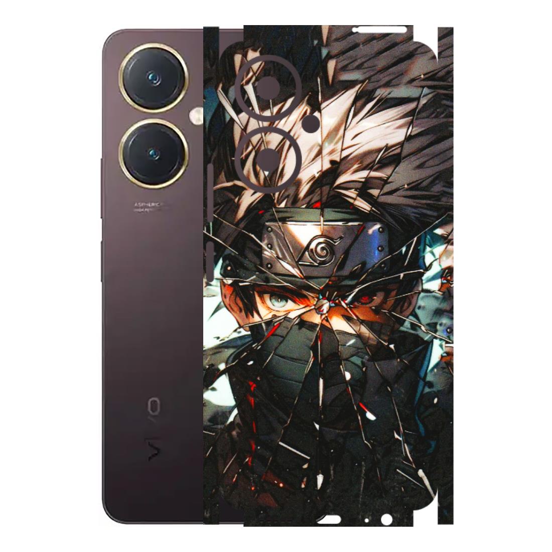 VIVO Y Series Phone Skins (All Models) - Kakashi Shattered Glass Effect - 3D Embossed Finish (L-237) Vivo Y27 4G