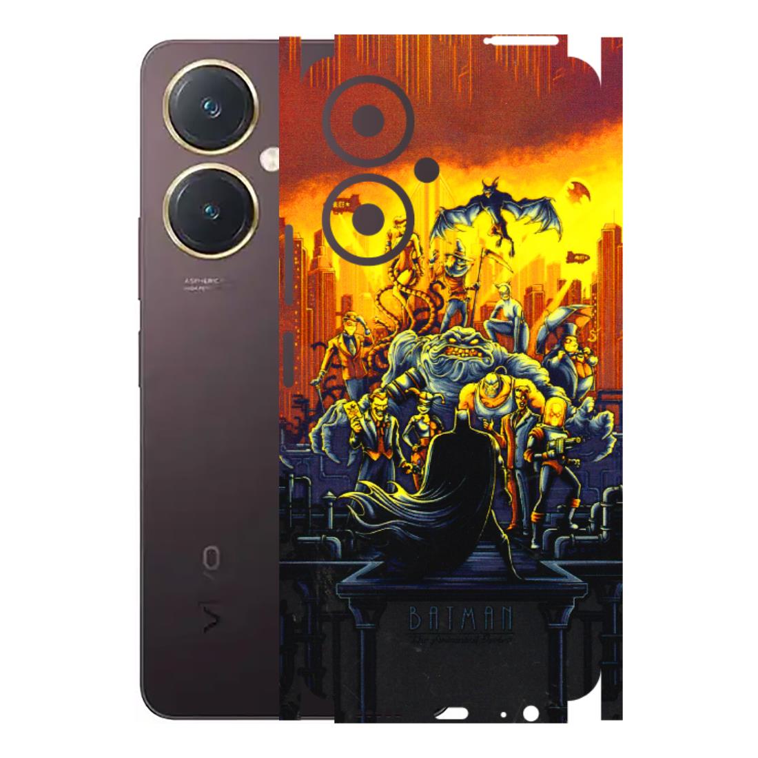VIVO Y Series Phone Skins (All Models) - Games Doodles - 3D Embossed Finish (L-24) Vivo Y27 4G