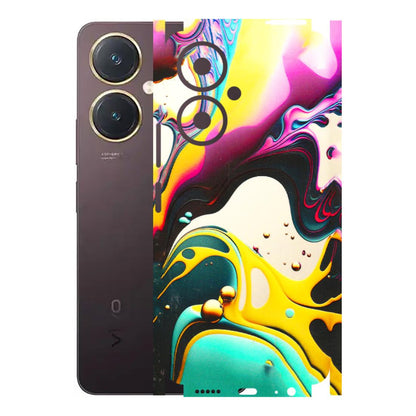 VIVO Y Series Phone Skins (All Models) - Multicolor Abstract pattern - 3D Embossed Finish (L-254) Vivo Y27 4G