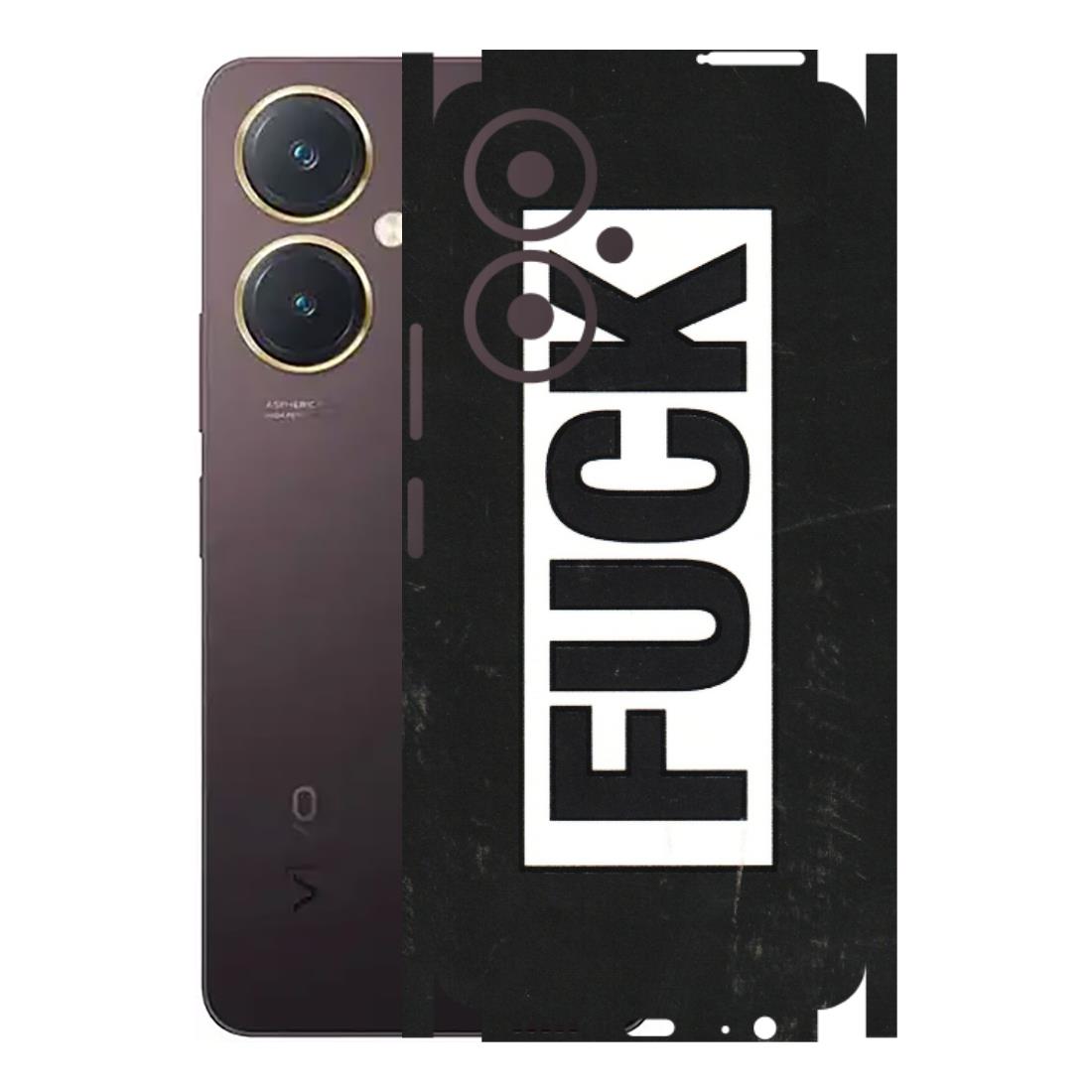 VIVO Y Series Phone Skins (All Models) - The F Word - 3D Embossed Finish (L-255) Vivo Y27 4G