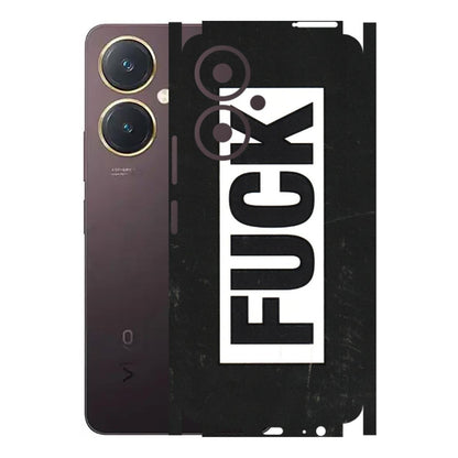 VIVO Y Series Phone Skins (All Models) - The F Word - 3D Embossed Finish (L-255) Vivo Y27 4G