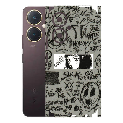 VIVO Y Series Phone Skins (All Models) - Never Have Love Anime - 3D Embossed Finish (L-260) Vivo Y27 4G