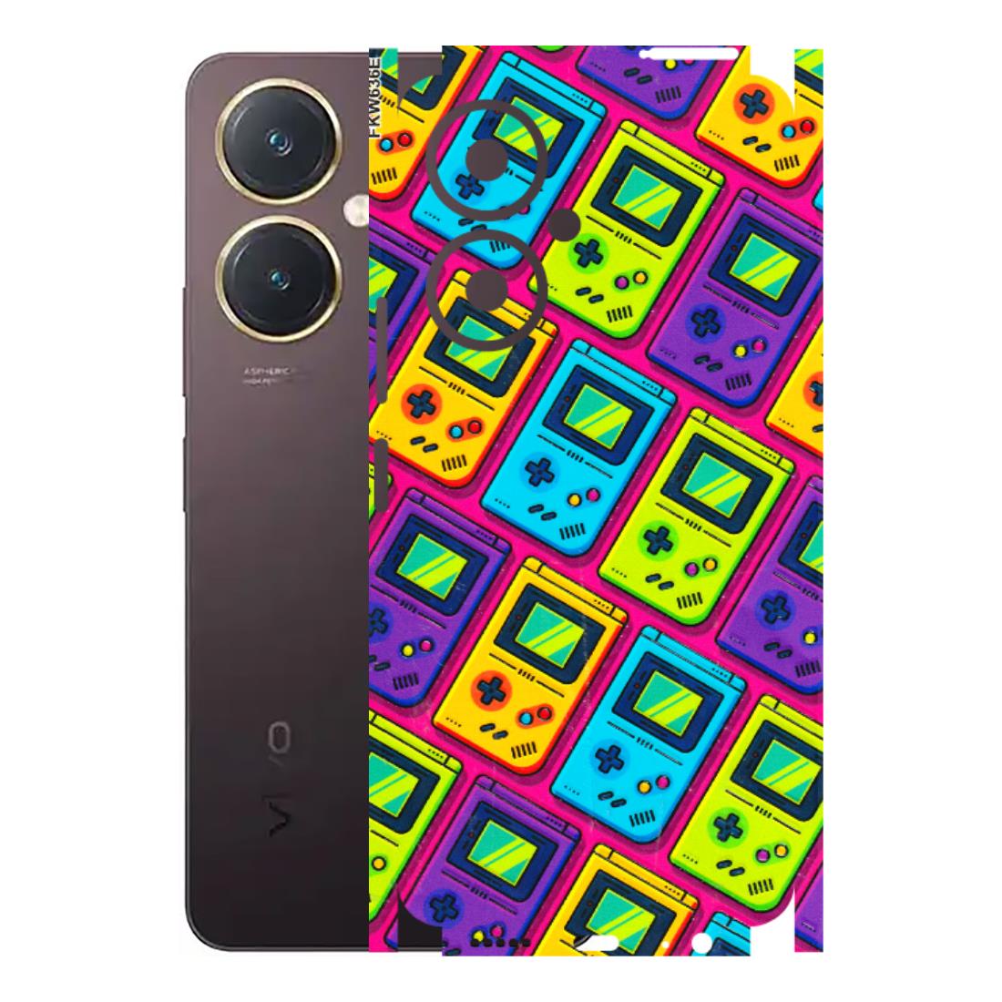 VIVO Y Series Phone Skins (All Models) - Gameboy Colourful - 3D Embossed Finish (L-266) Vivo Y27 4G
