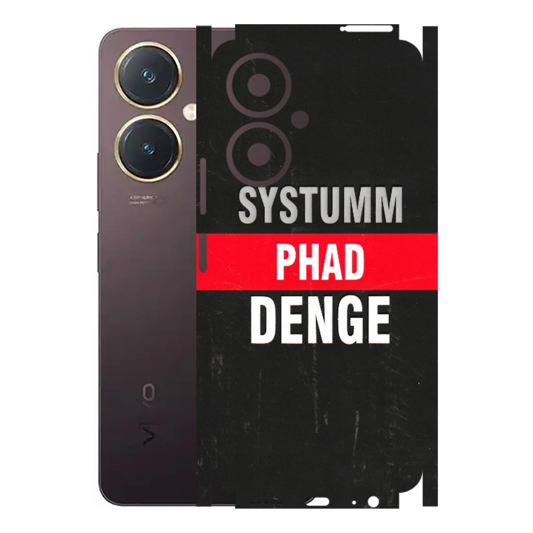VIVO Y Series Phone Skins (All Models) - Systumm Phad Denge - 3D Embossed Finish (L-278) Vivo Y27 4G