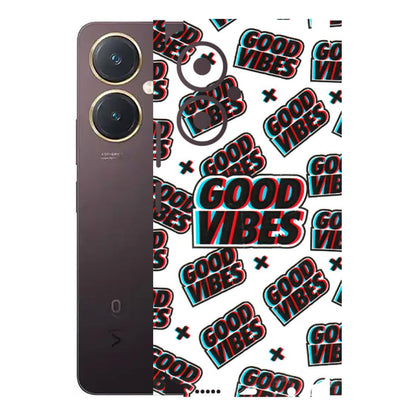 VIVO Y Series Phone Skins (All Models) - Good Vibes - 3D Embossed Finish (L-282) Vivo Y27 4G