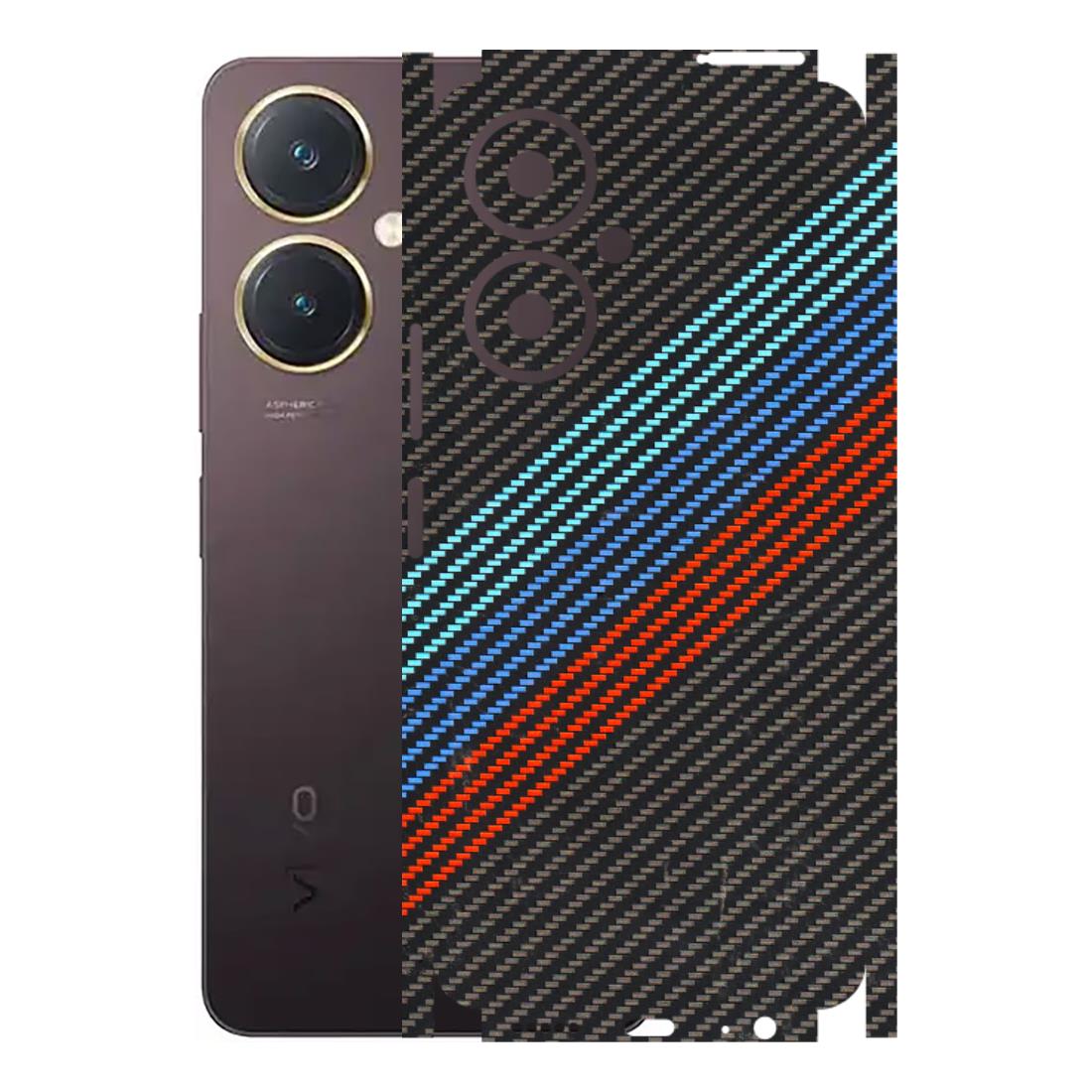 VIVO Y Series Phone Skins (All Models) - Carbon BM - 3D Embossed Finish (L-302) Vivo Y27 4G