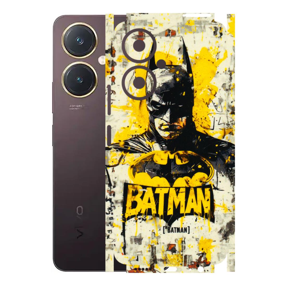 VIVO Y Series Phone Skins (All Models) - Batman Yellow BT - 3D Embossed Finish (L-304) Vivo Y27 4G