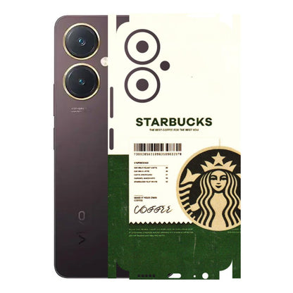 VIVO Y Series Phone Skins (All Models) - Starbucks Barcode - 3D Embossed Finish (L-308) Vivo Y27 4G