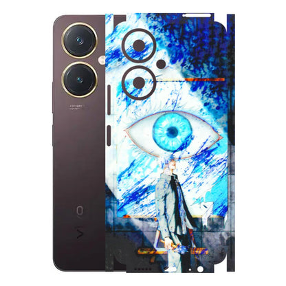VIVO Y Series Phone Skins (All Models) - Anime Sea Blue Eye - 3D Embossed Finish (L-318) Vivo Y27 4G
