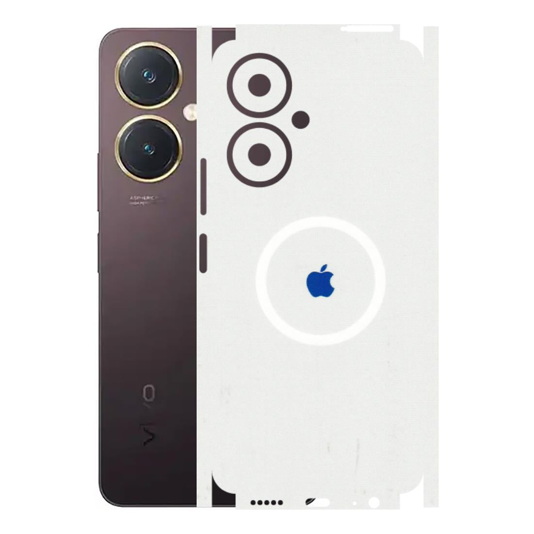 VIVO Y Series Phone Skins (All Models) - iPhone Magsafe Logo - 3D Embossed Finish (L-320) Vivo Y27 4G