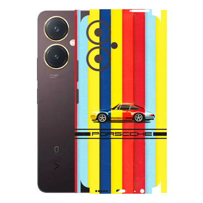 VIVO Y Series Phone Skins (All Models) - Multicolour Porche - 3D Embossed Finish (L-39) Vivo Y27 4G