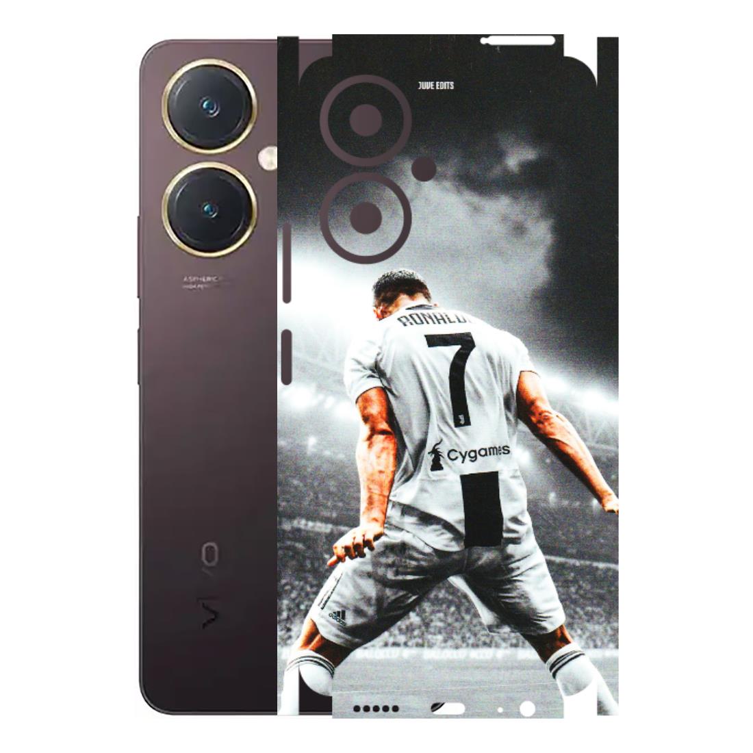 VIVO Y Series Phone Skins (All Models) - Ronaldo CR7 Crazy - 3D Embossed Finish (L-44) Vivo Y27 4G