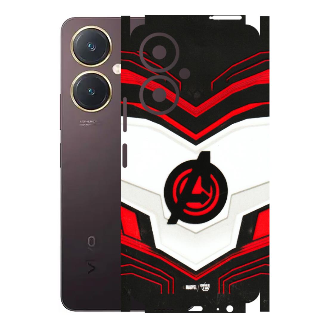 VIVO Y Series Phone Skins (All Models) - Avengers Logo - 3D Embossed Finish (L-55) Vivo Y27 4G