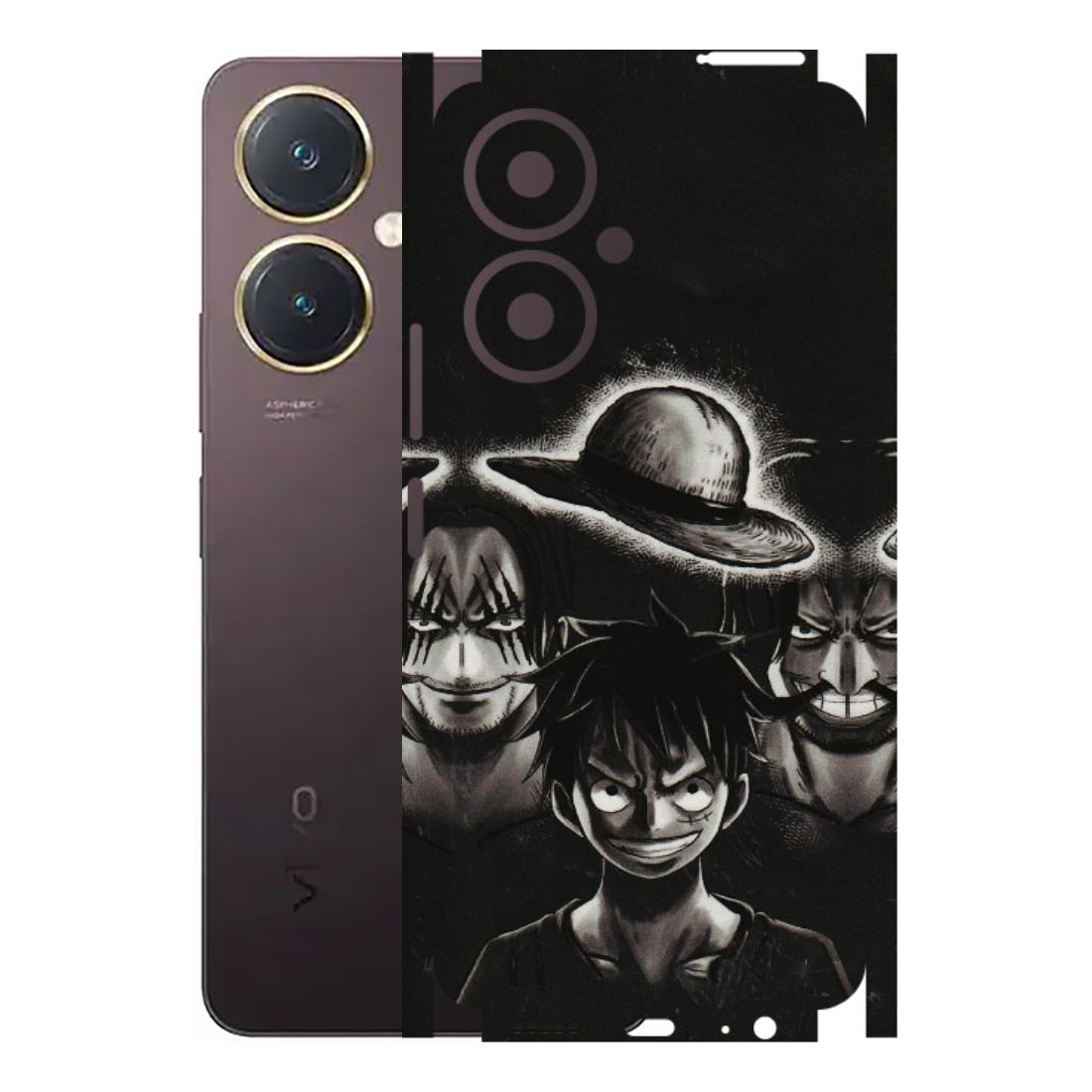 VIVO Y Series Phone Skins (All Models) - Black Luffy Hat - 3D Embossed Finish (L-57) Vivo Y27 4G