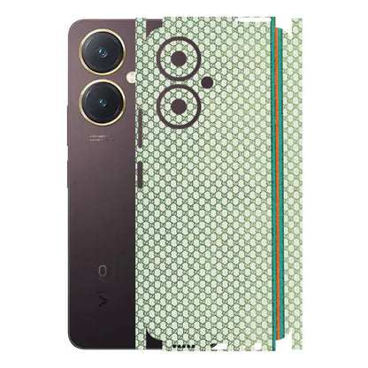 VIVO Y Series Phone Skins (All Models) - Gucci Fabric Pattern - 3D Embossed Finish (L-73) Vivo Y27 4G