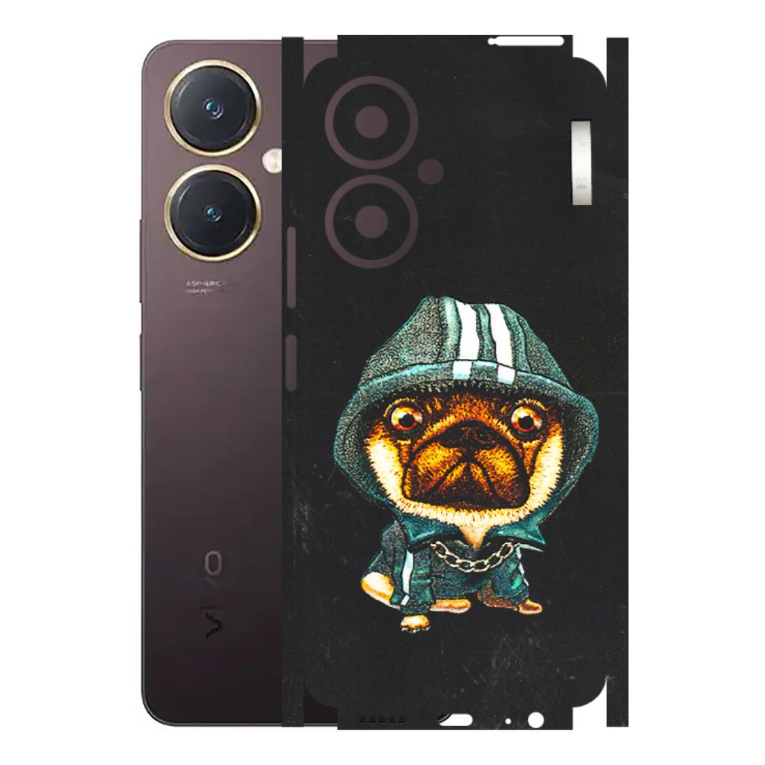 VIVO Y Series Phone Skins (All Models) - Puppy N Hoodie - 3D Embossed Finish (L-90) Vivo Y27 4G