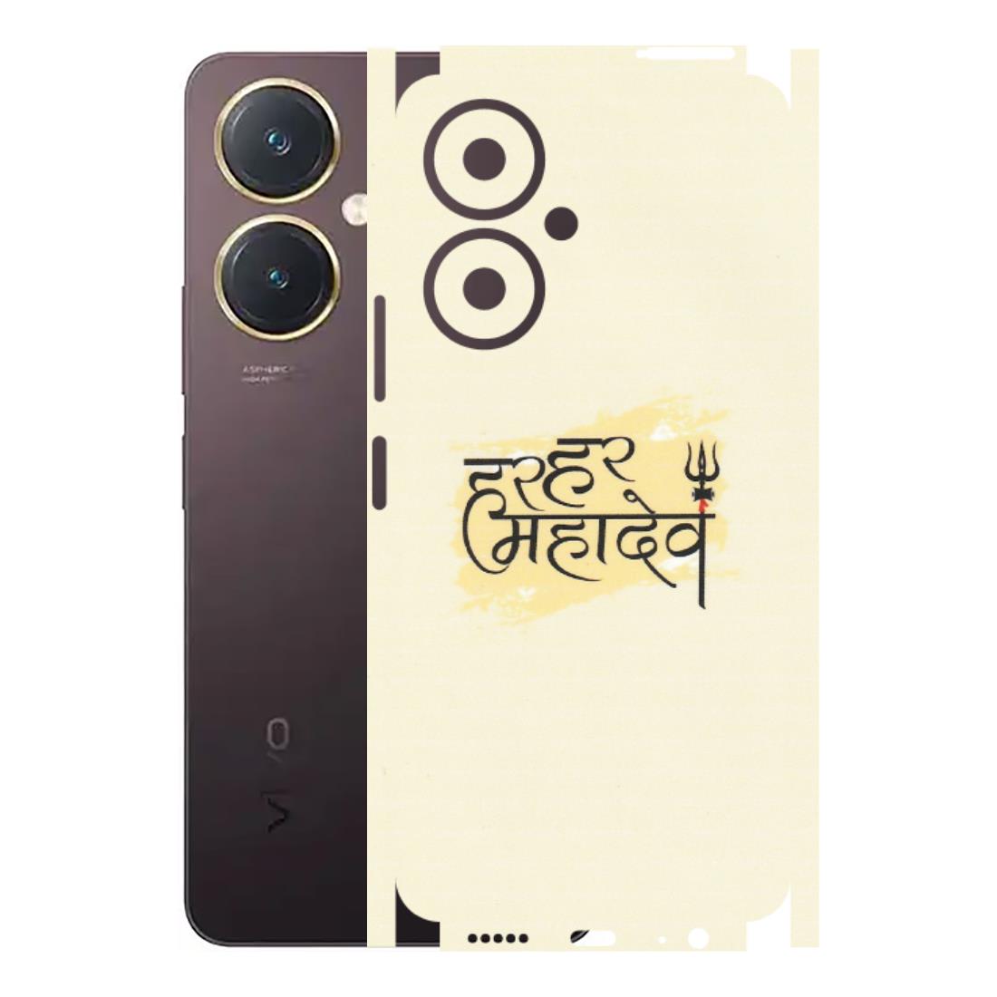 VIVO Y Series Phone Skins (All Models) - Har Har Mahadev - Matte Finish (M-10) Vivo Y27 4G