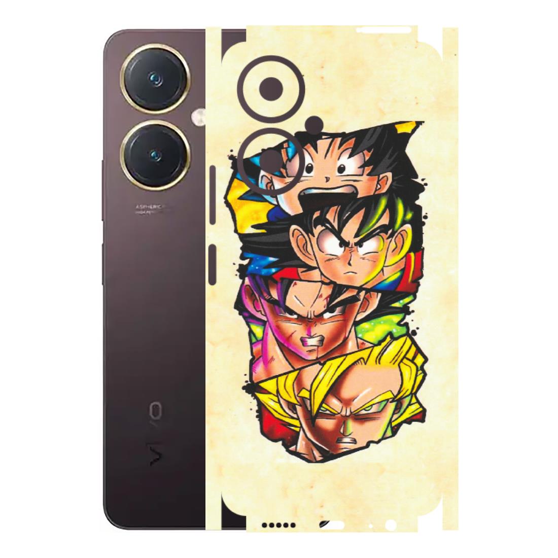 VIVO Y Series Phone Skins (All Models) - Angry Multi Anime - Matte Finish (M-113) Vivo Y27 4G