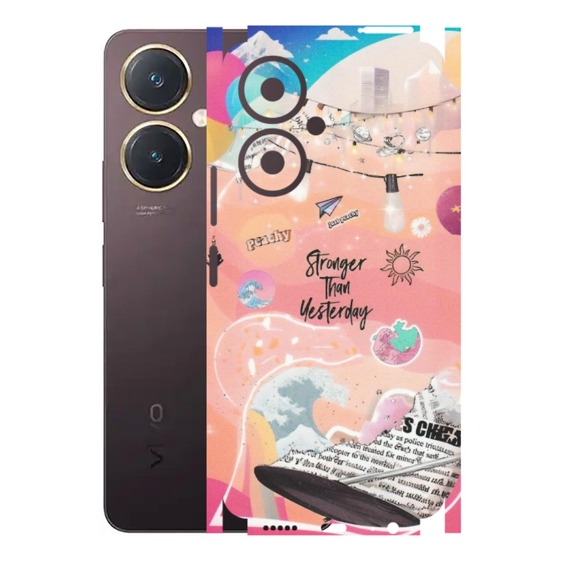 VIVO Y Series Phone Skins (All Models) - Stronger Then Yesterday - Matte Finish (M-128) Vivo Y27 4G