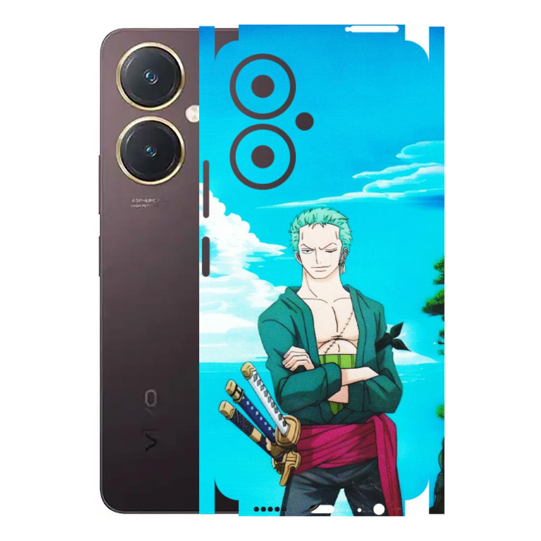 VIVO Y Series Phone Skins (All Models) - Cool Swordman Zoro Anime - Matte Finish (M-143) Vivo Y27 4G