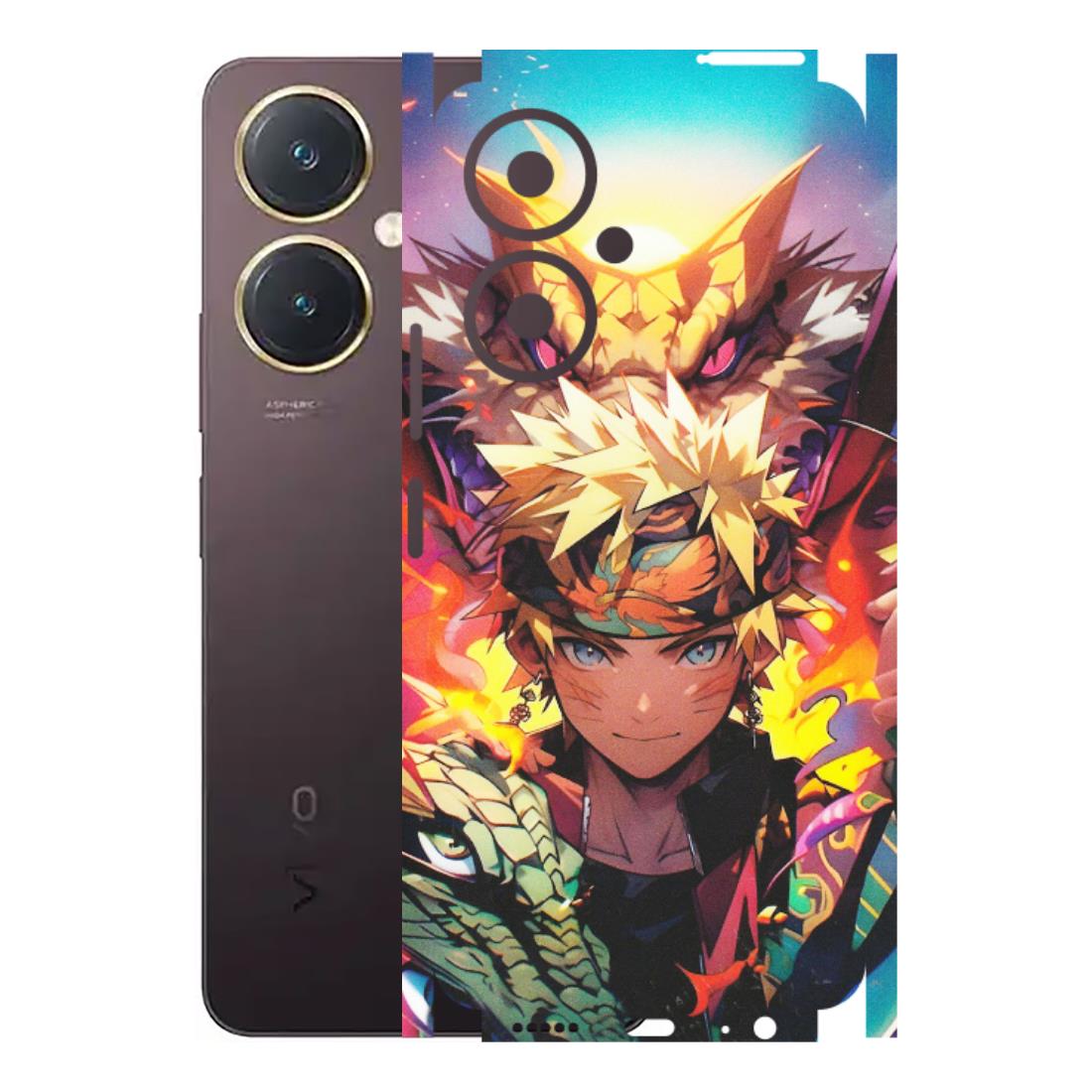 VIVO Y Series Phone Skins (All Models) - Angry Naruto Anime - Matte Finish (M-148) Vivo Y27 4G