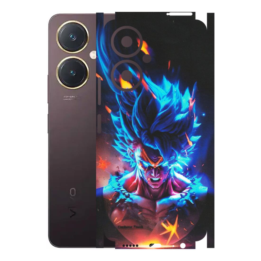 VIVO Y Series Phone Skins (All Models) - Angry Goku Dragon Ball Anime - Matte Finish (M-150) Vivo Y27 4G