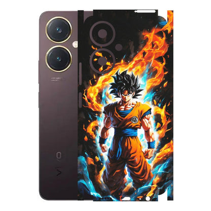 VIVO Y Series Phone Skins (All Models) - Goku Transformation Anime - Matte Finish (M-159) Vivo Y27 4G