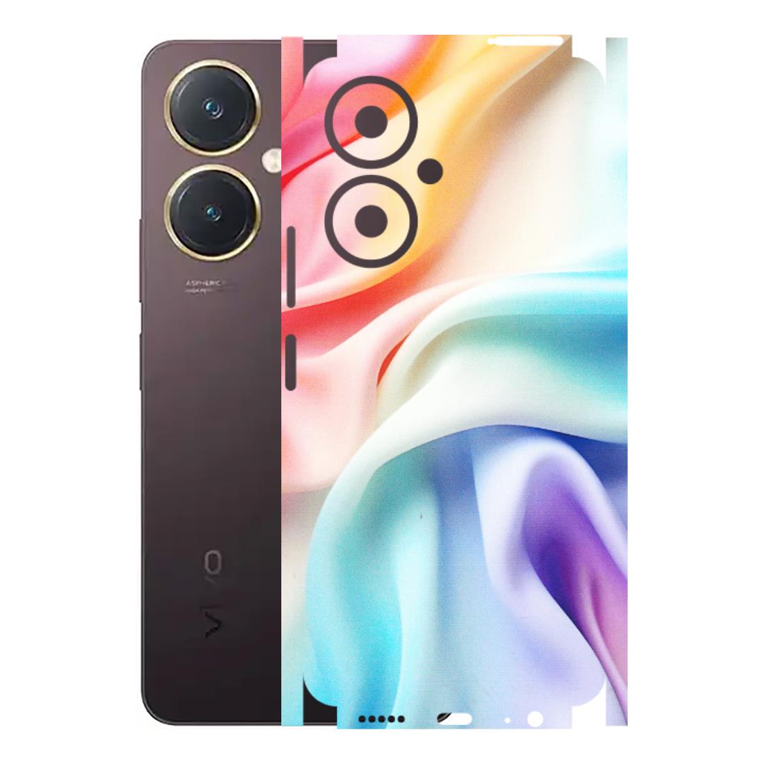 VIVO Y Series Phone Skins (All Models) - Colourful Silk Cloth - Matte Finish (M-165) Vivo Y27 4G