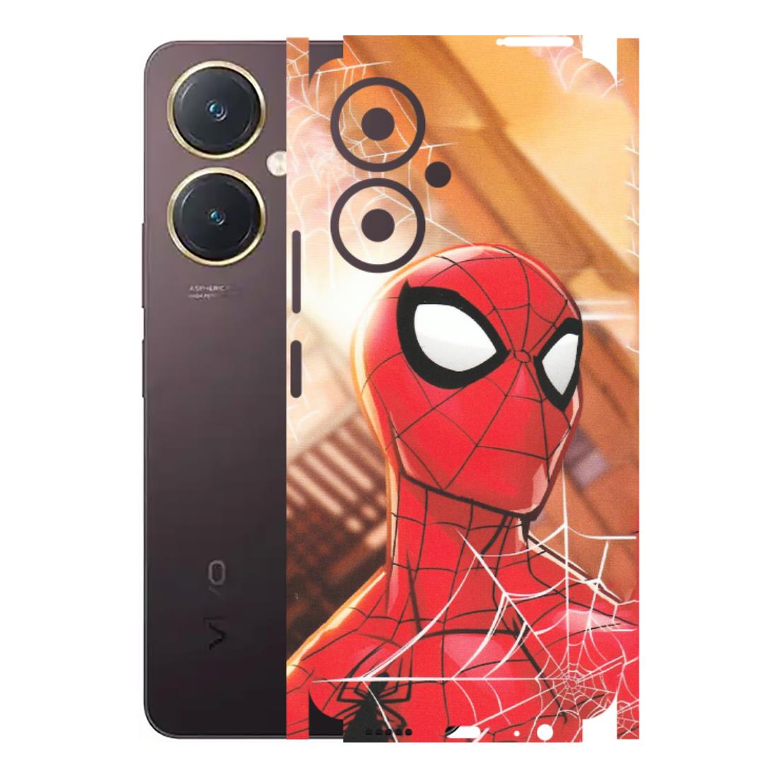 VIVO Y Series Phone Skins (All Models) - Spiderman Face New - Matte Finish (M-41) Vivo Y27 4G