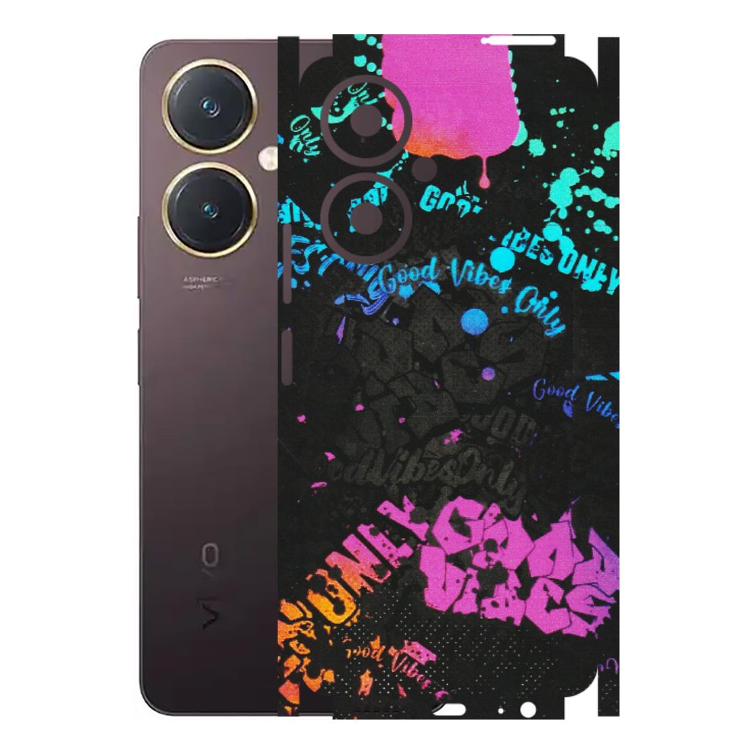 VIVO Y Series Phone Skins (All Models) - Majestic Black Vibes - Matte Finish (M-62) Vivo Y27 4G