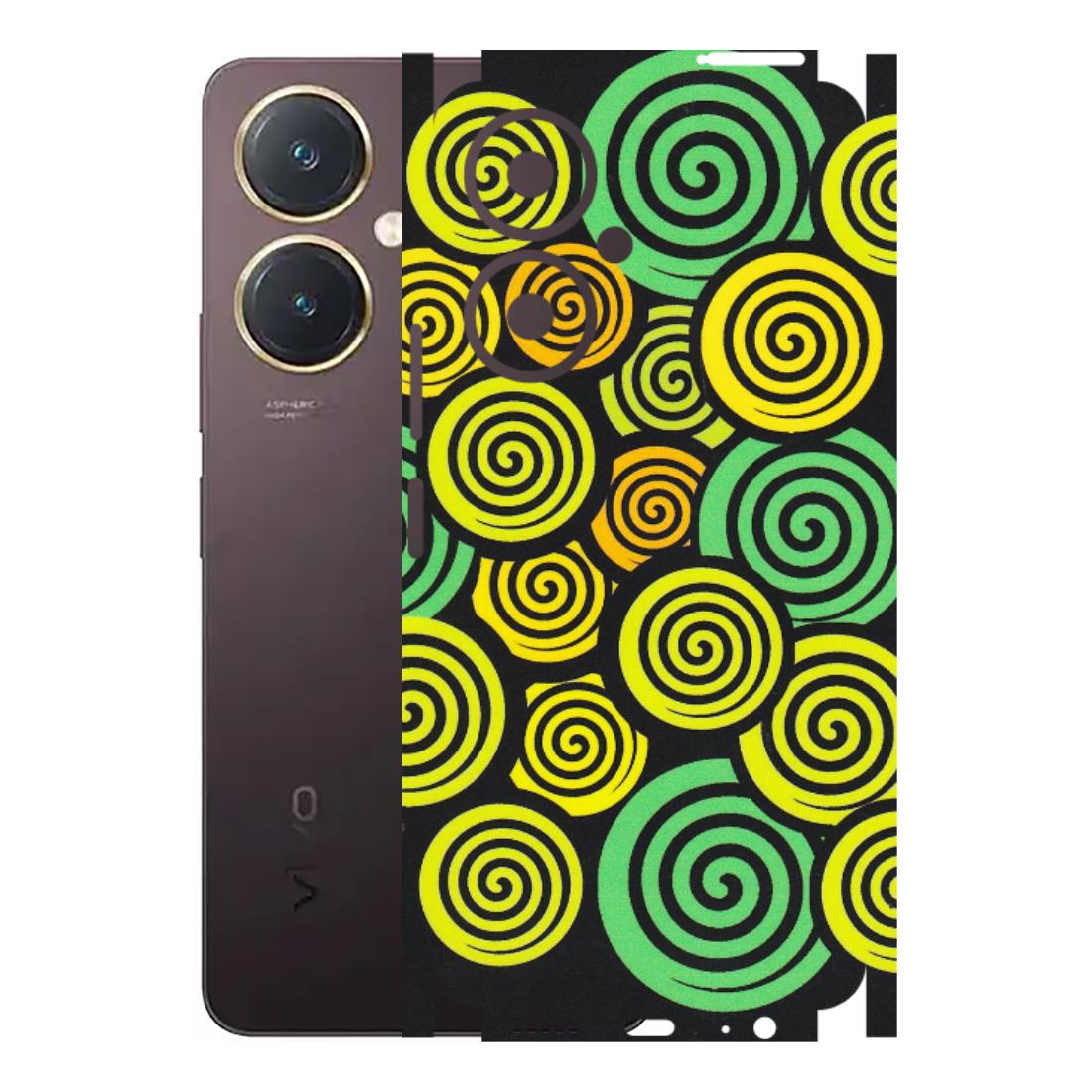 VIVO Y Series Phone Skins (All Models) - Crazy Spiral - Matte Finish (M-91) Vivo Y27 4G
