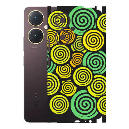 VIVO Y Series Phone Skins (All Models) - Crazy Spiral - Matte Finish (M-91) Vivo Y27 4G