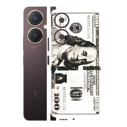 VIVO Y Series Phone Skins (All Models) - 100 Dollar Currency - Transparent Finish (T-01) Vivo Y27 4G