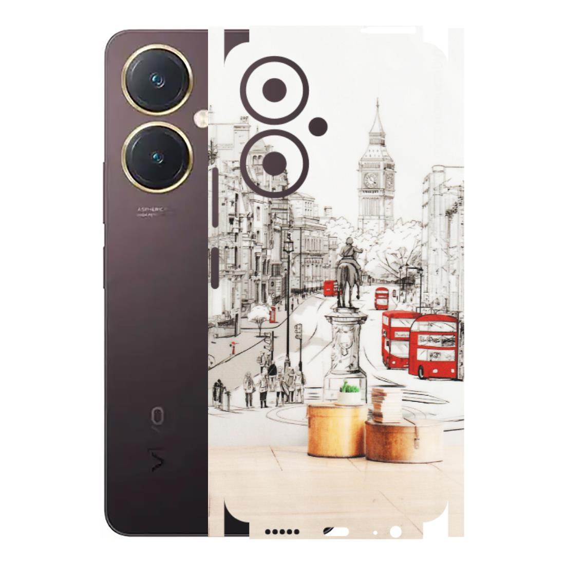 VIVO Y Series Phone Skins (All Models) - London Street - Transparent Finish (T-02) Vivo Y27 4G