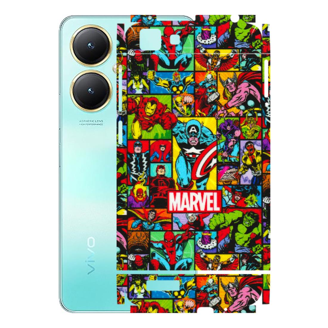 VIVO Y Series Phone Skins (All Models) - MARVELOUS Comic Characters - 3D Embossed Finish (L-129) Vivo Y27