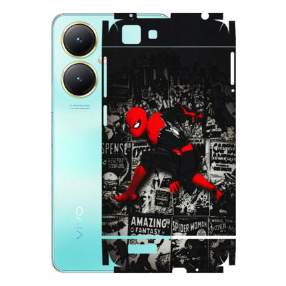 VIVO Y Series Phone Skins (All Models) - SpiderMan New - 3D Embossed Finish (L-162) Vivo Y27